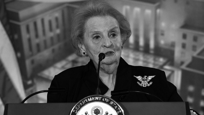 美国首位女国务卿奥尔布赖特病逝，终年84岁。AP资料图片