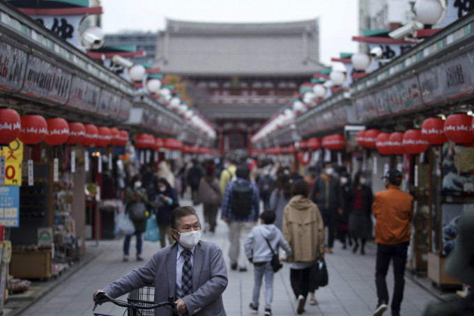 东京单日增逾四百人确诊。ap图