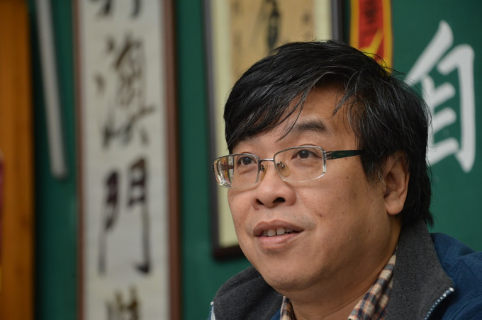 澳門立法會議員吳國昌遭當局取消參選資格。資料圖片