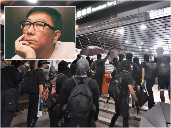 台湾记者钟圣雄（小图）承认协助香港示威者偷渡到台湾。网上图片/资料图片