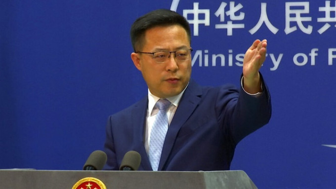 趙立堅表示反對斯洛文尼亞計畫設立台灣代表處。AP圖片