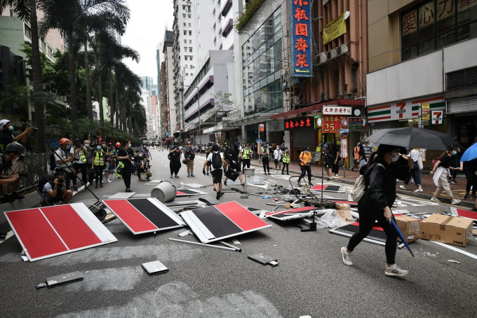 日本政府強烈關注香港局勢。資料圖片