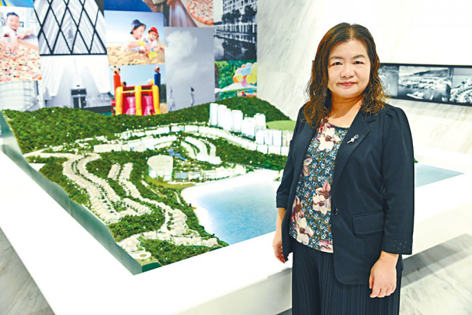 香港興業林紅表示，林海山城料吸納實力買家，樓市平穩發展料升逾5%。
