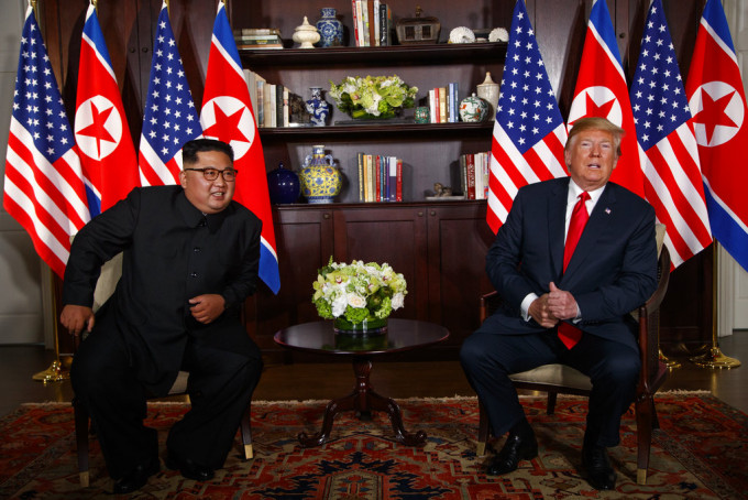 分析指北韓領袖金正恩佔優勢。AP圖片