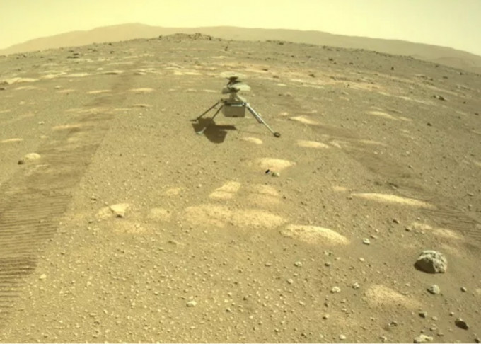 創新號無人機成功着陸火星，將展開多項探索任務。網圖