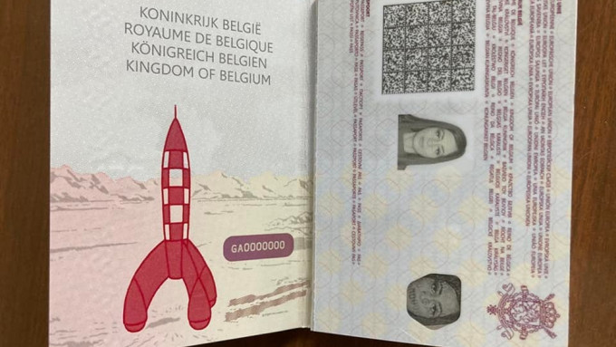 比利時全新設計護照引入卡通元素。網上圖片