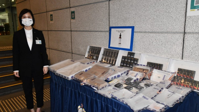 警方檢獲市值22萬含THC產品，7人被拘捕。