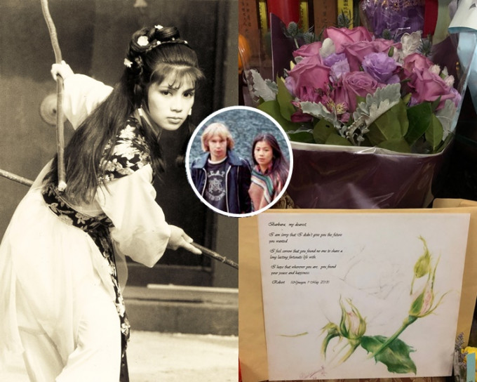 翁美玲離世34年，其荷蘭籍前男友獲翁迷幫忙，給阿翁送花和卡悼念。