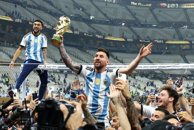 包括美斯的阿根廷世界杯冠军队有机会在6月到深圳友赛。资料图片