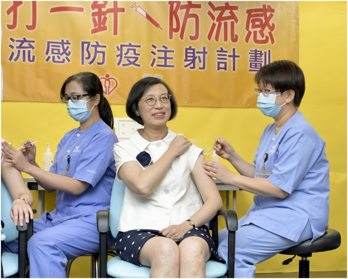 陈肇始早前已接种流感疫苗。