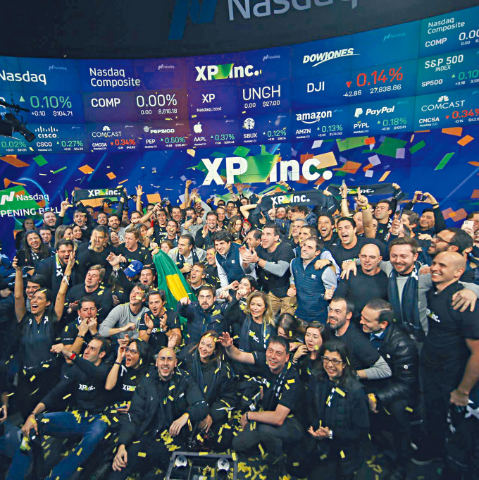 近年往美國IPO的巴西企業只有11家，包括券商XP，但現時擬上市的公司突大增。