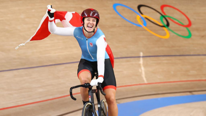 米曹是東京奧運爭先賽金牌。 加拿大單車總會圖片
