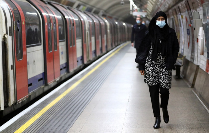 英国部分铁路服务因员工染疫受影响。REUTERS图片　
