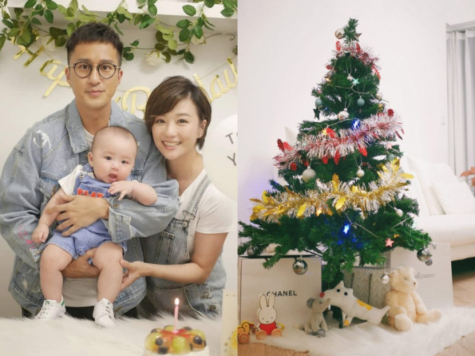 林燕玲上載一家人裝飾聖誕樹的相片，回應「我們很好」。
