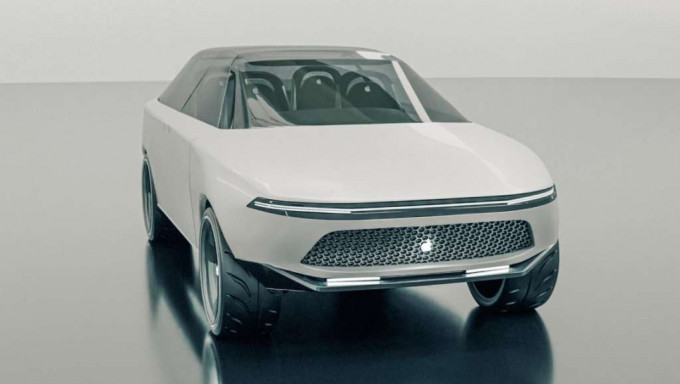 Apple Car概念车具有阳刚的流线身形。互联网图片