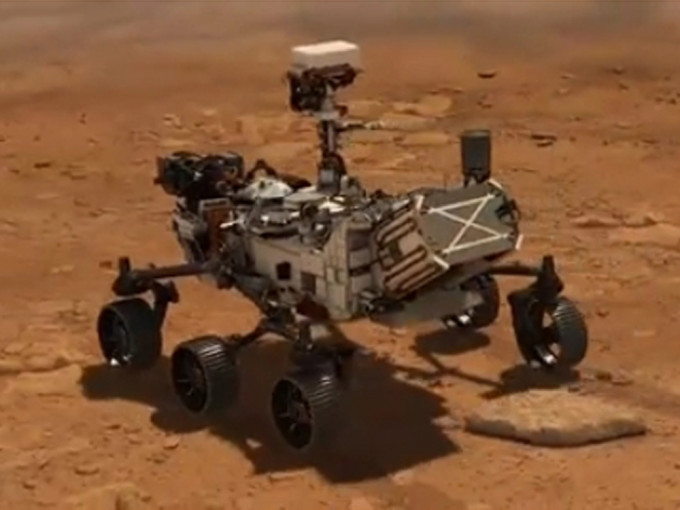 NASA公布毅力号新影片，传来首段火星录音。（NASA图片）