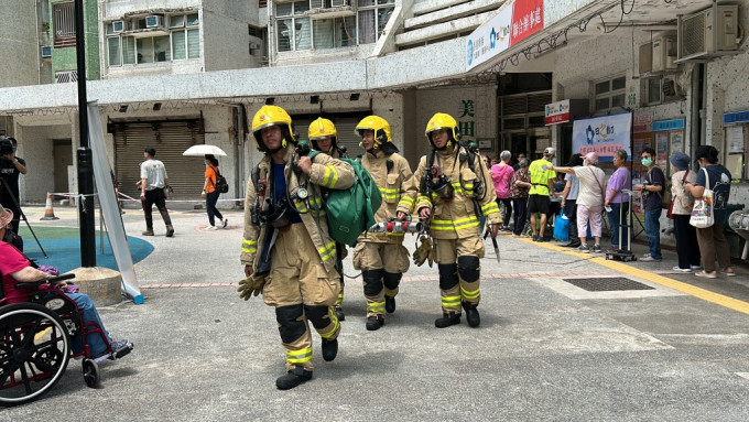消防到場救援。林思明攝