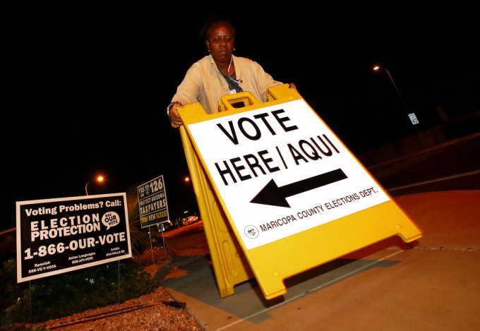 美国中期选举已经开始投票。AP图片