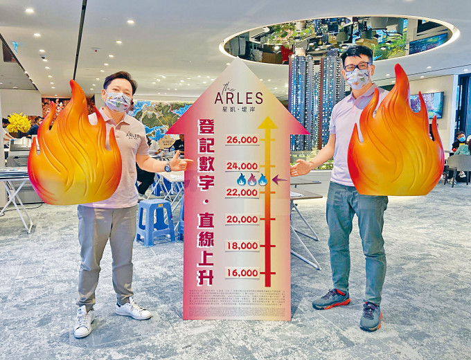 中洲杨聪永（右）称，星凯．堤岸累收2.3万票。左为符锡龙。