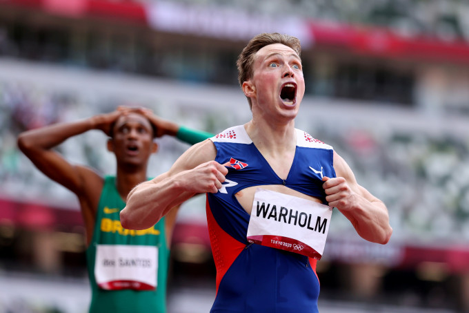 男子400米栏金牌得主禾姆。Reuters