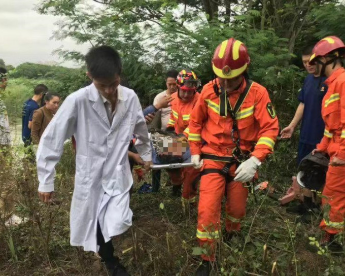 緬甸籍工人被成功救出送院。