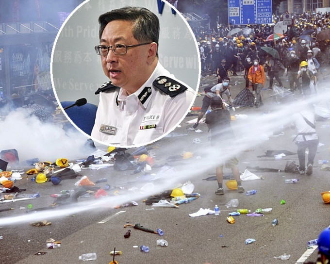 盧偉聰指警方昨日只以低殺傷力武力驅散示威者。