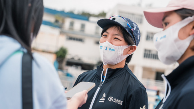 陳晞文產後復出參賽。 香港滑浪風帆總會圖片