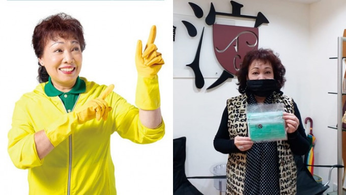「群姐」許思敏獲香港演藝人協會派發20個口罩。