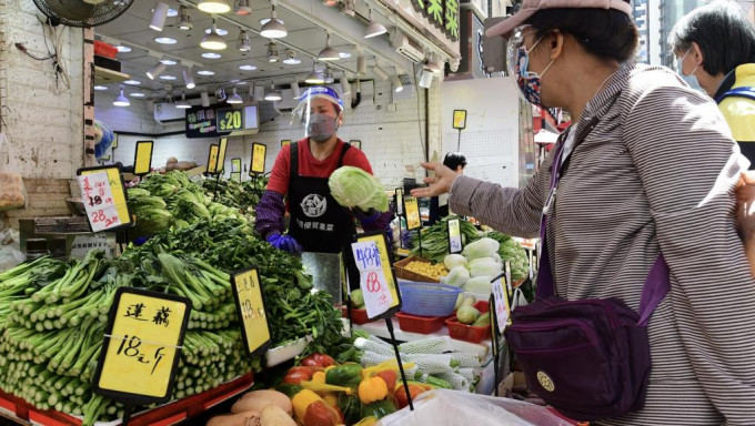 2月基本通脹率升至1.6%主因菜價升。資料圖片