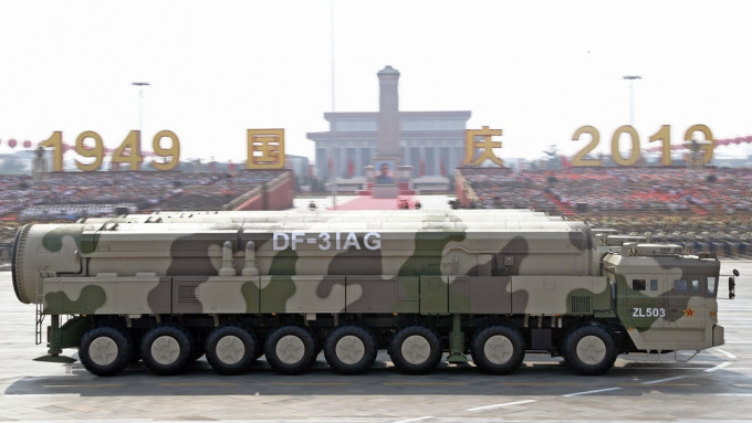 中國的「東風31型」洲際導彈。