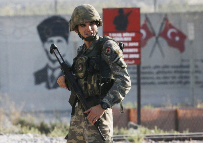 土耳其進軍敘利亞。AP