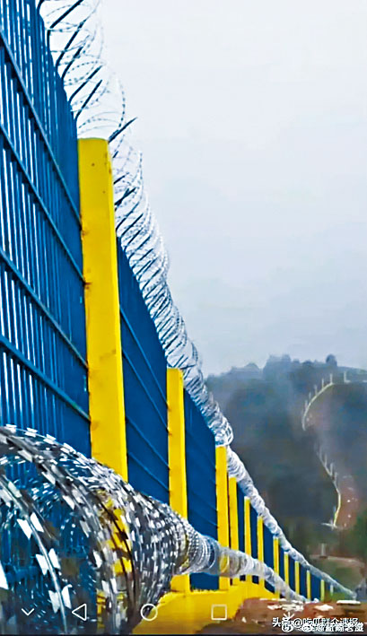 中缅边境建五百公里防疫墙。