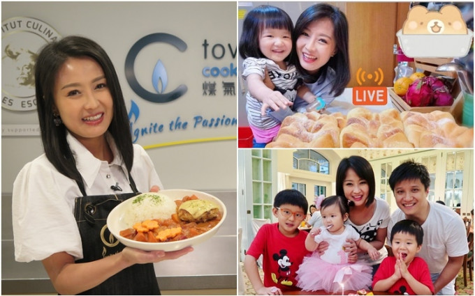 陈倩扬最近在网上平台分享亲子食谱，她觉得同仔女下厨可增进感情。