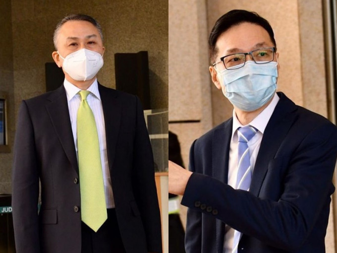 证人医生潘伟明（左）及陈凌峯（右）。