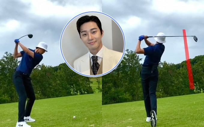 好多韓星近期都愛上打高爾夫球，朴敘俊都唔例外。