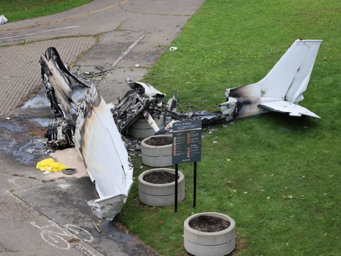加拿大一架小型飞机坠毁。 （网上图片）