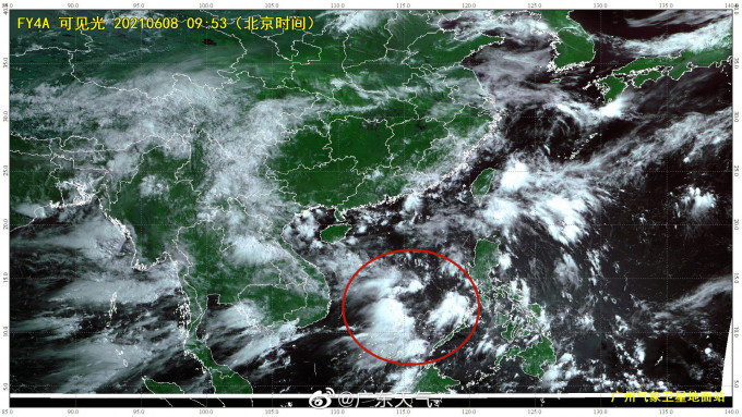 广东气象台指，海上辐合带活跃，不排除近期有热带气旋生成。广东天气图片