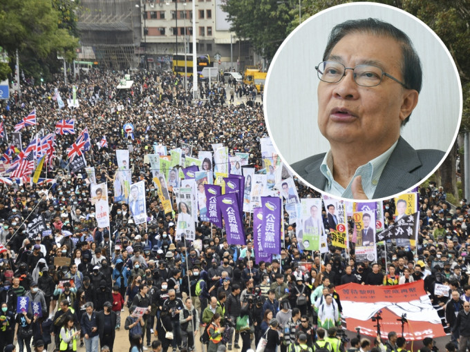 全国人大常委谭耀宗指不应利用游行带出其他政治目的。资料图片