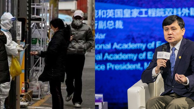 张文宏(右)对疫情的看法再度受到重视。