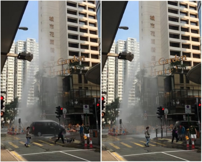 影片来自香港突发事故报料区