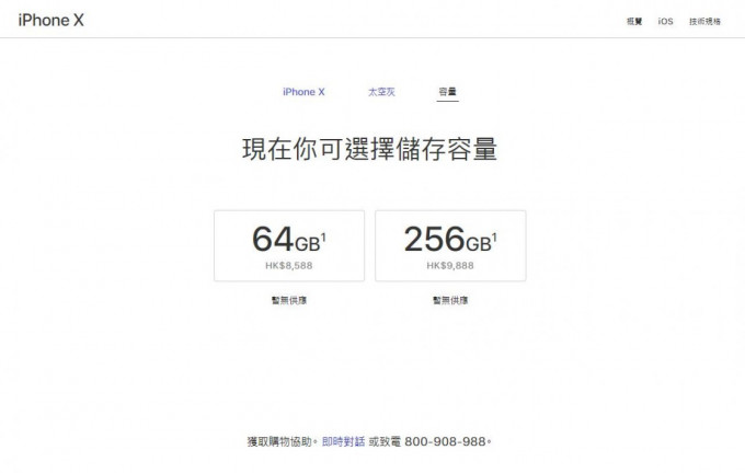 iPhone X開賣火速額滿，15分鐘已停止預訂。