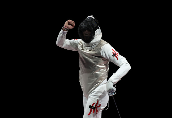 張家朗成為港隊歷來首位晉身奧運決賽的劍擊代表。新華社圖片