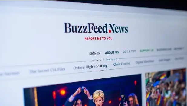 BuzzFeed News網頁。網上圖片