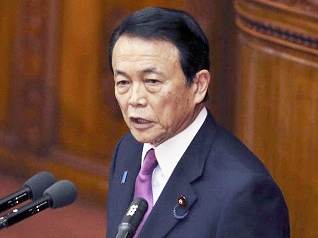 日本副首相麻生太郎稱，如果中國以武力攻擊台灣，日本將行使「集體自衛權」。中國外交部指有關言論極其錯誤且危險。AP資料圖片