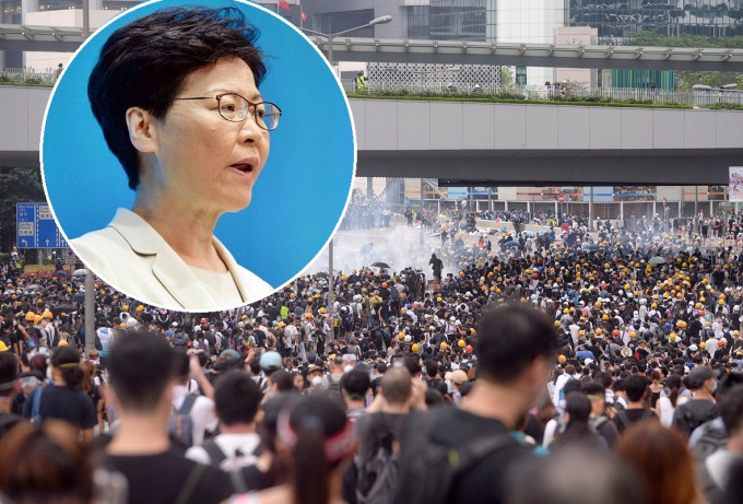 林郑称无称呼6.12的示威者为暴徒。