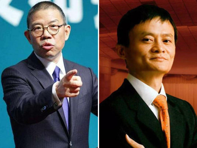 農夫山泉董事長鍾睒睒 
 （左）成為亞洲首富，馬雲（右）跌出中國富豪榜三甲至第四。