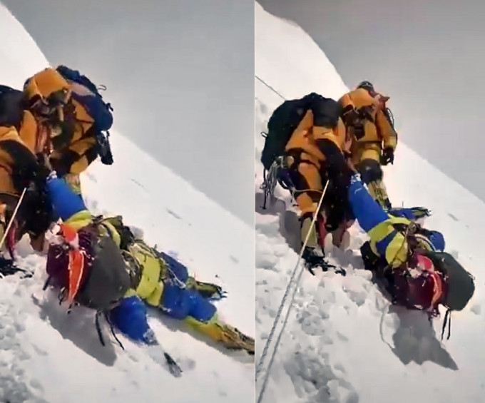 印度女登山客Anjali Sharad Kulkarni最终死亡。网图