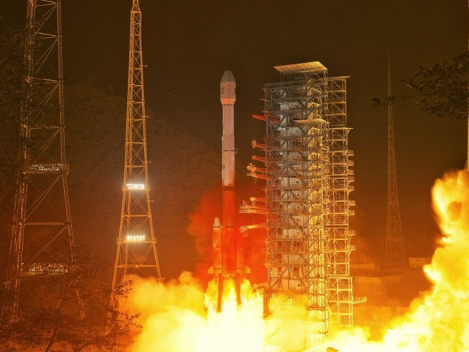 中國成功發射風雲四號02星。新華社圖片