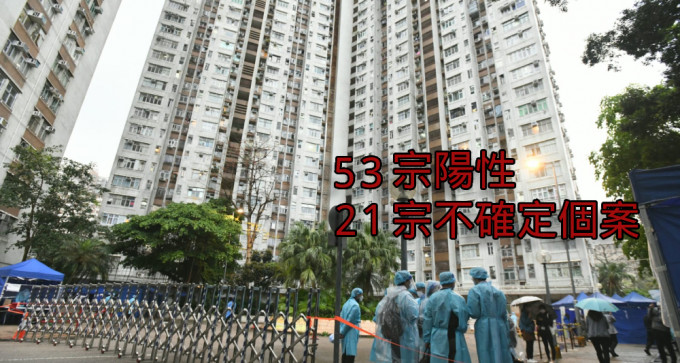 祥华邨祥智楼发现53宗阳性检测个案。（资料图片）