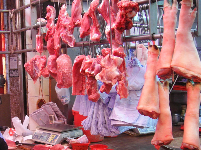 沙田一个新鲜猪肉样本检出不可在新鲜肉类中使用的防腐剂二氧化硫。资料图片